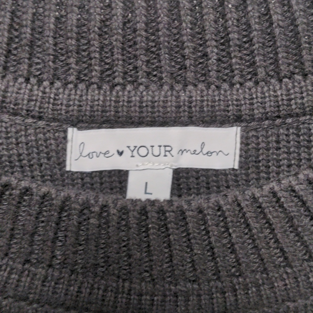 Love Your Melon Black Large sweater. - Picture 2 of 5